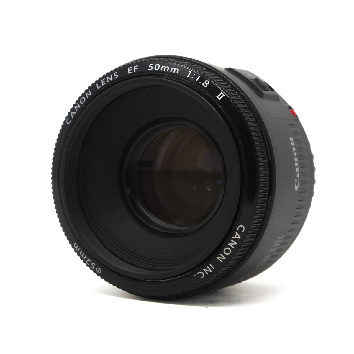 Used Canon EF 50mm F1.8 II Lens - Top angle 