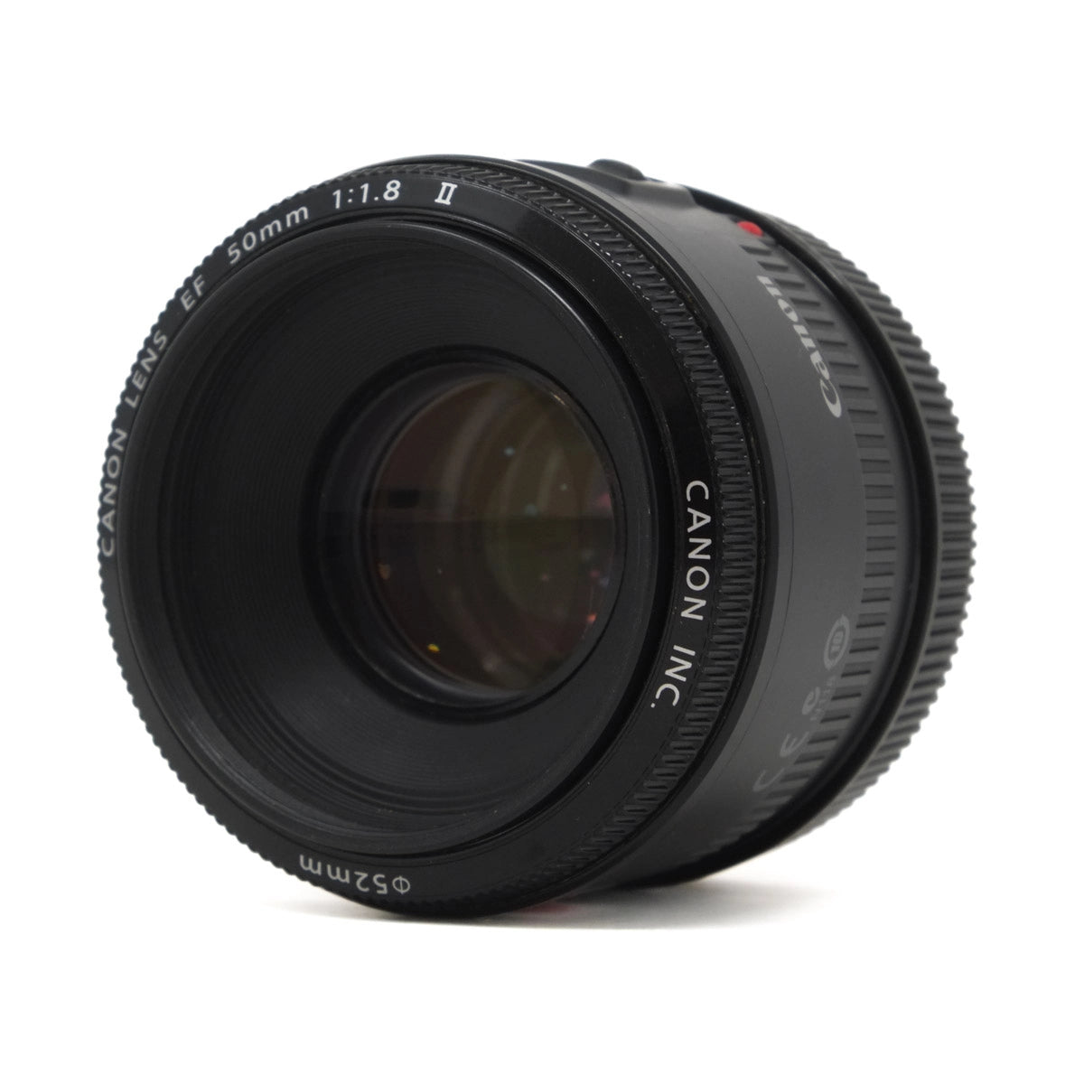 Used Canon EF 50mm F1.8 II Lens - Top angle 