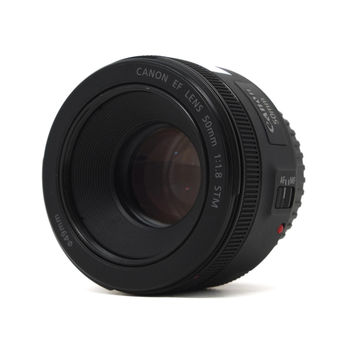 Used Canon EF 50mm F1.8 STM Lens - Top angle