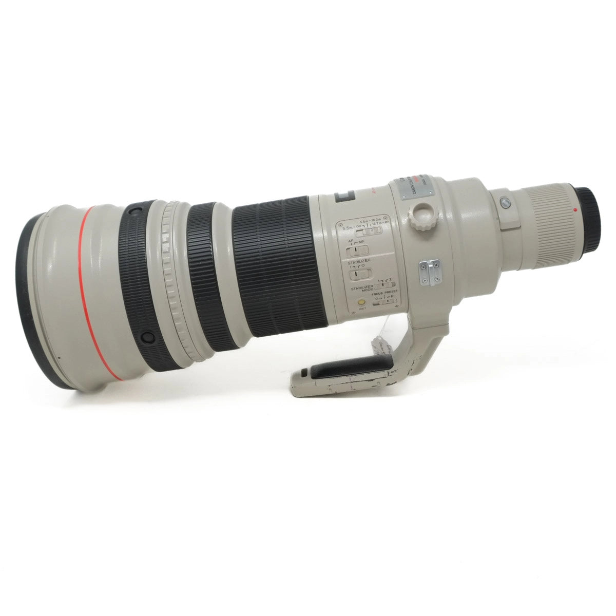 Camera lens on a white background