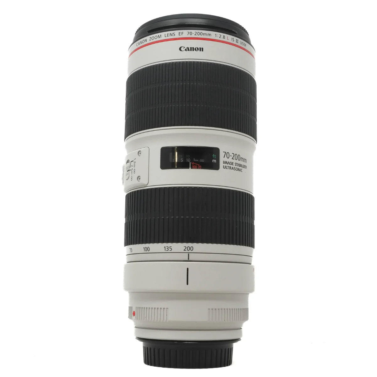 Used Canon EF 70-200mm F2.8 L IS III USM Lens - front angle 