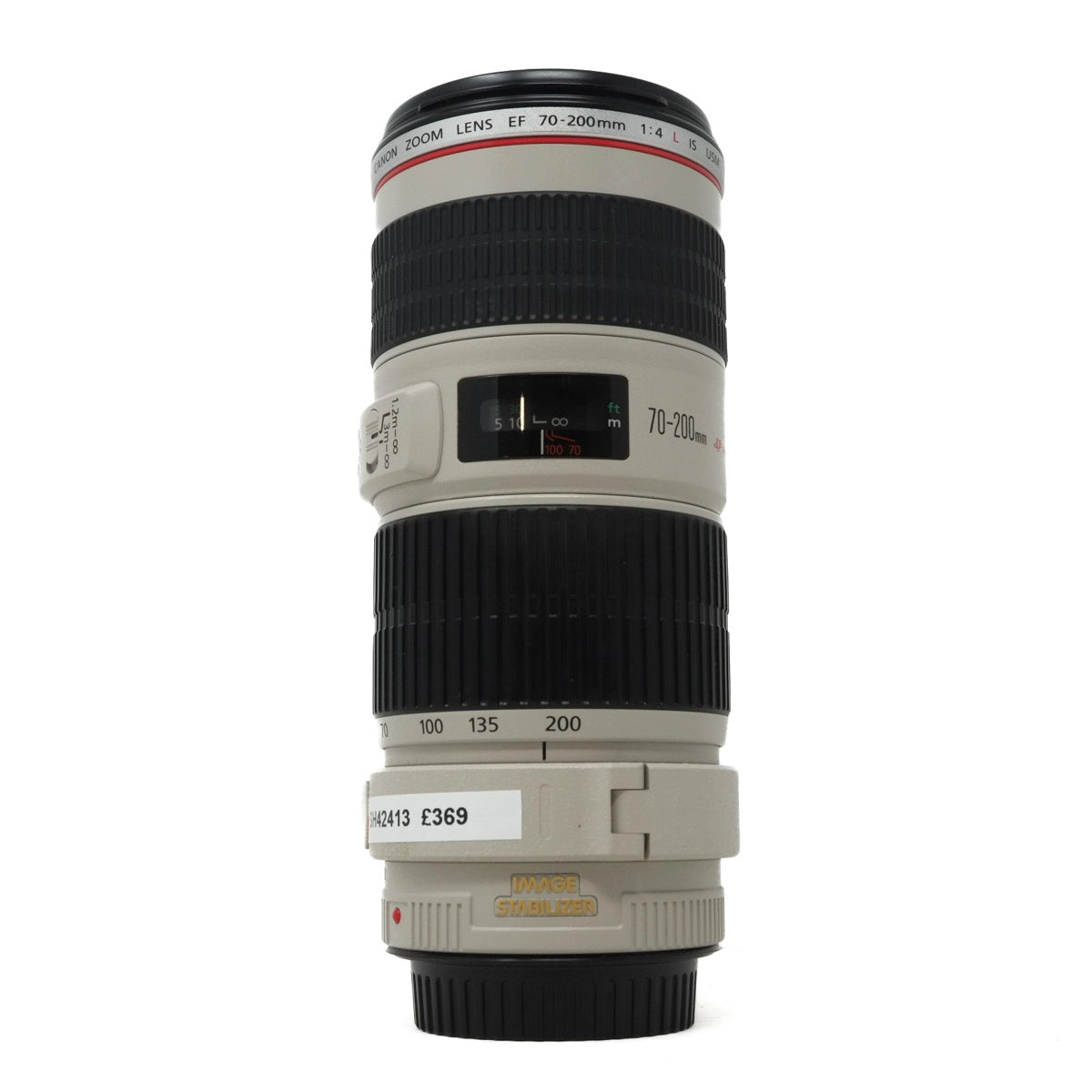 Used Canon EF 70-200mm F4 L IS USM Lens - Front angle 