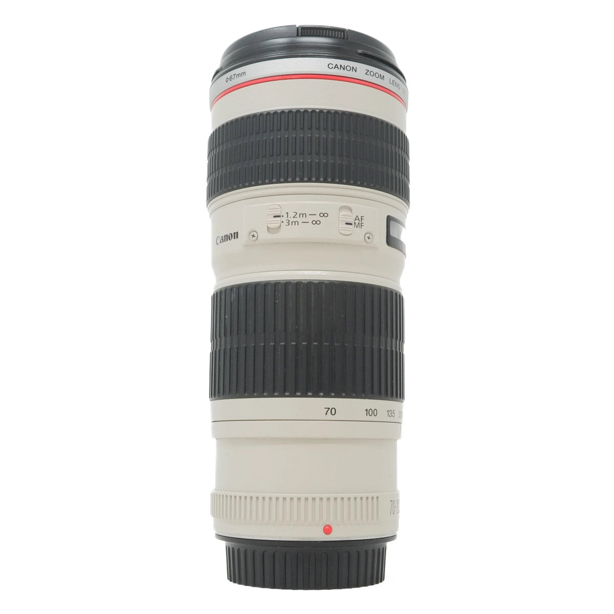 Canon camera lens on a white background
