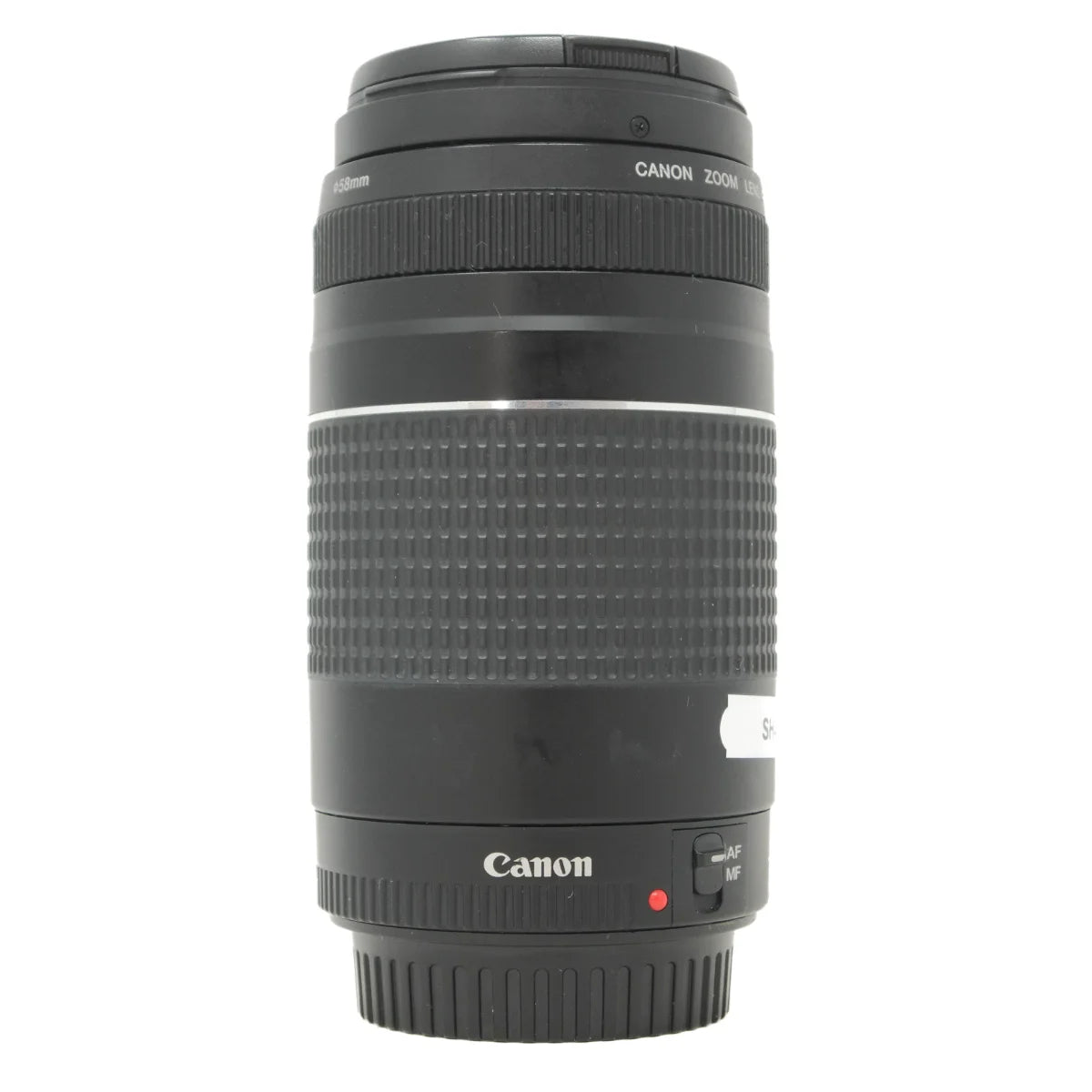 Used Canon EF 75-300mm F4-5.6 III Lens - side angle 
