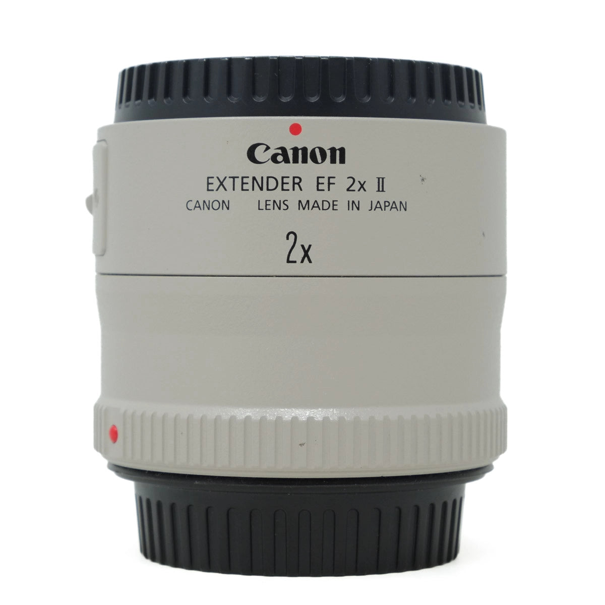 Canon Extender EF 2x II lens on a white background