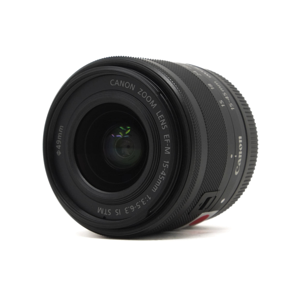 Used Canon EF-M 15-45mm F3.5-6.3 IS STM Lens - Top angle 