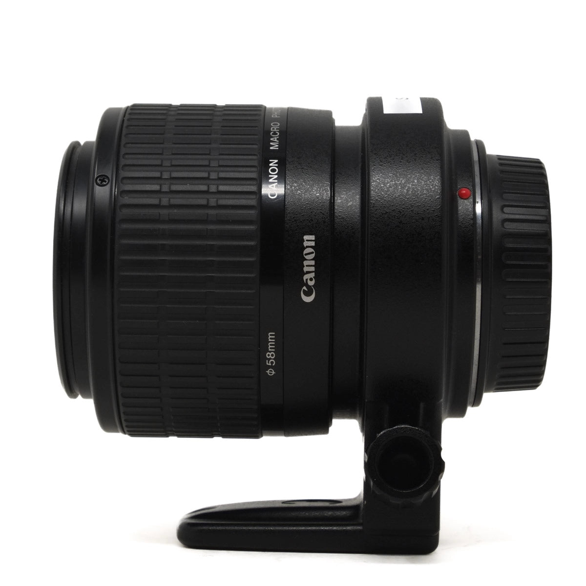 Used Canon EF MP-E 65mm F2.8 1-5x Macro Lens - Side angle 