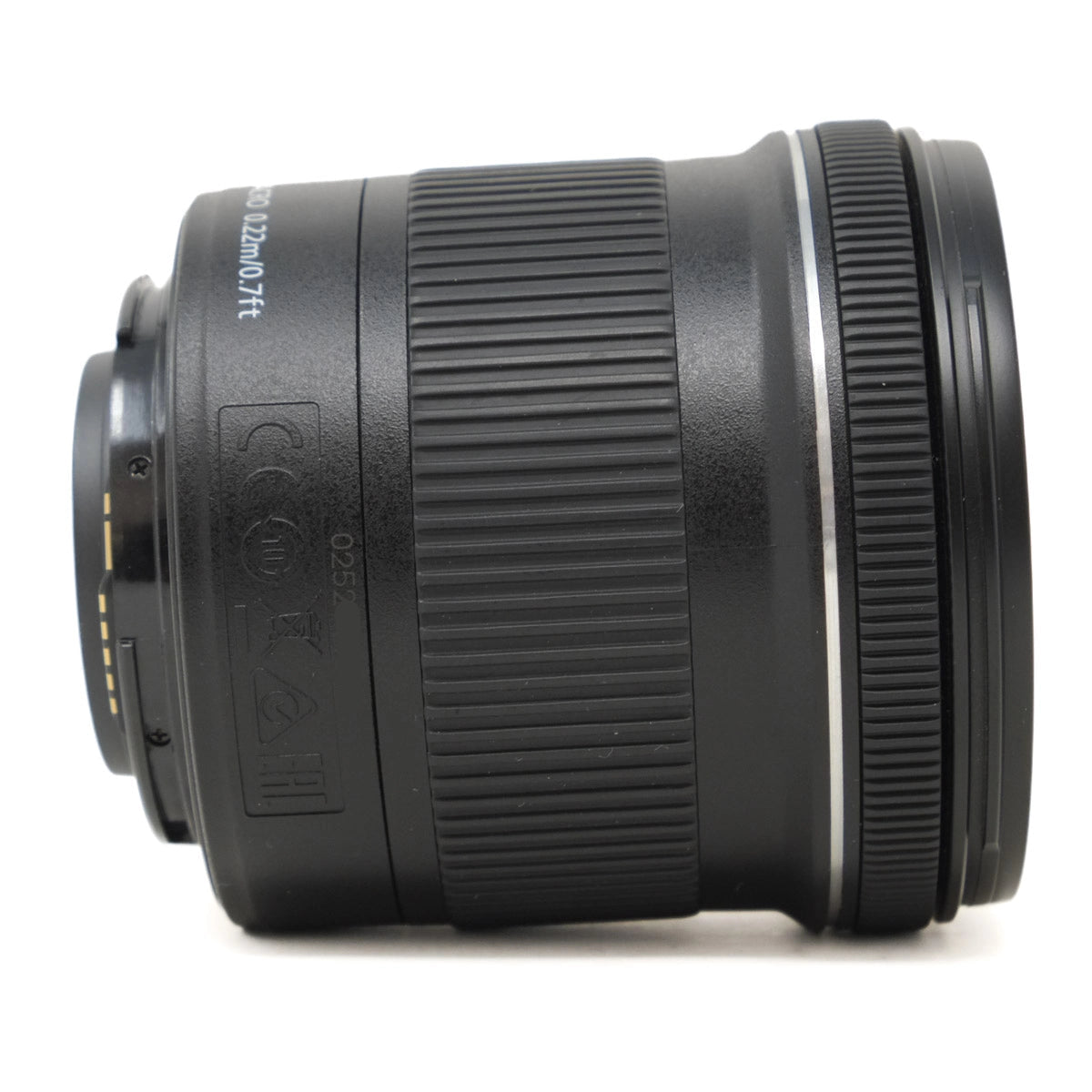 Camera lens on a white background