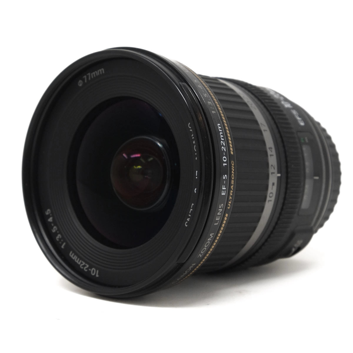 Used Canon EF-S 10-22mm F3.5-4.5 - Top angle 