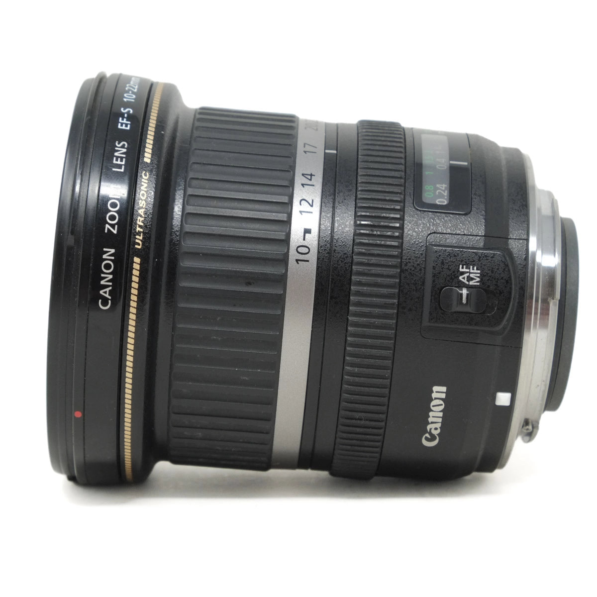 Canon camera lens on a white background