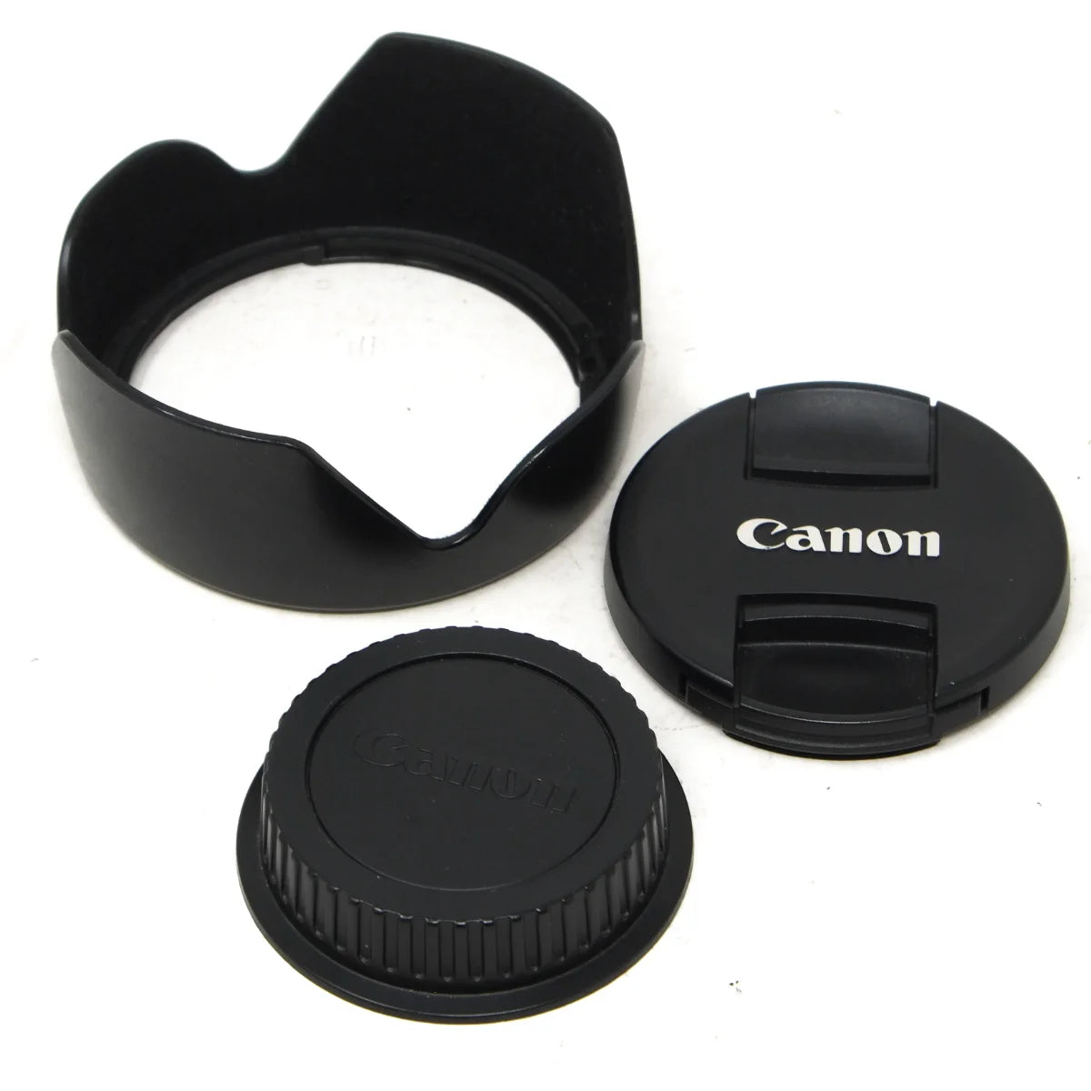Used Canon EF-S 18-135mm F3.5-5.6 IS STM Lens - lens hood and caps 