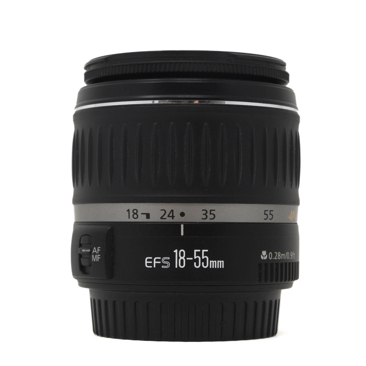 Used Canon EF-S 18-55mm F3.5-5.6 II USM Lens - Front angle 