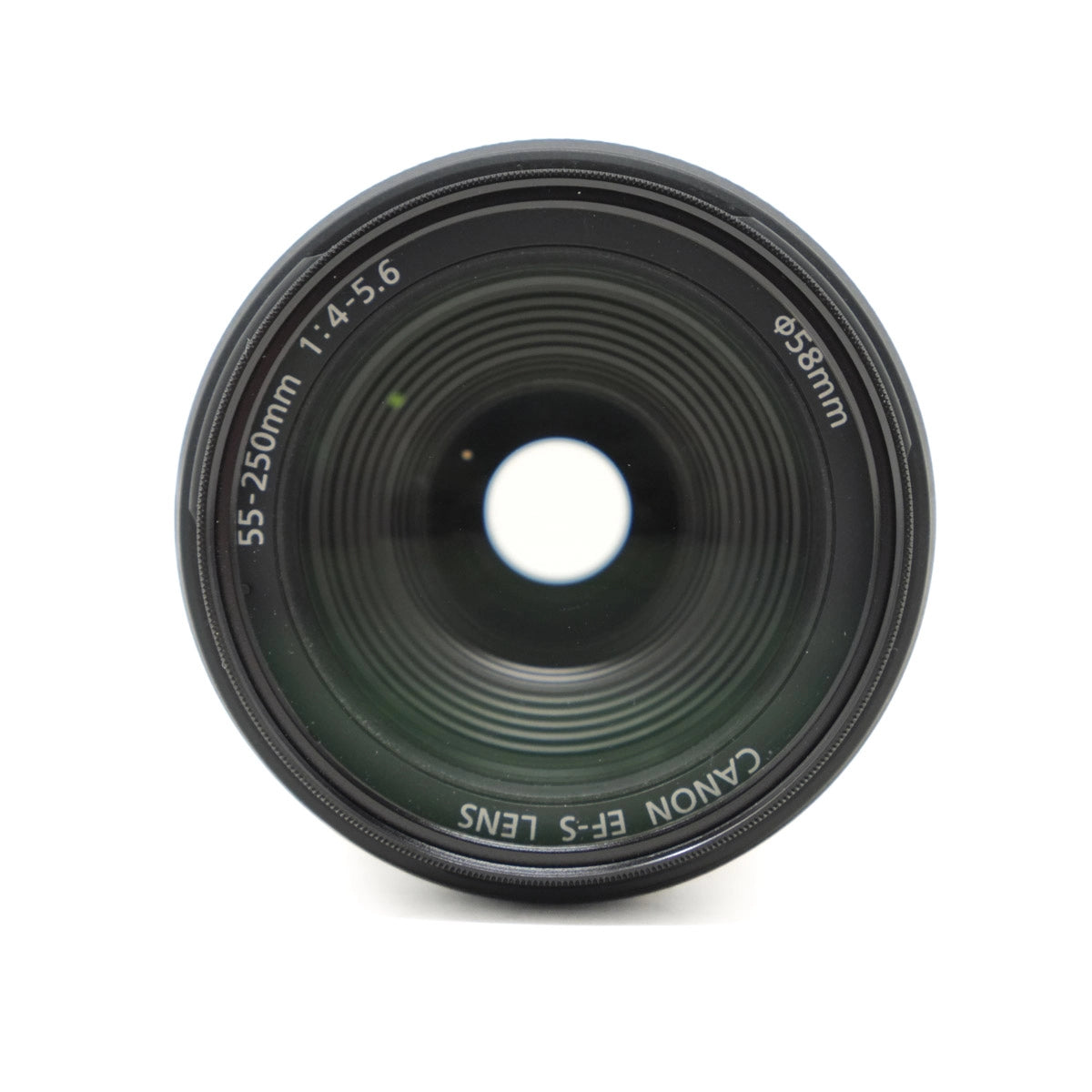 Canon camera lens on a white background