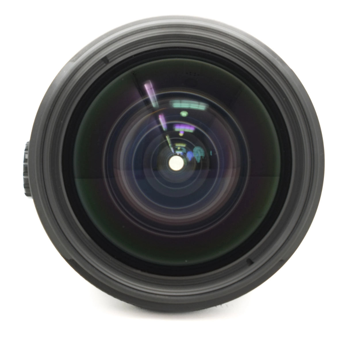 Camera lens on a white background