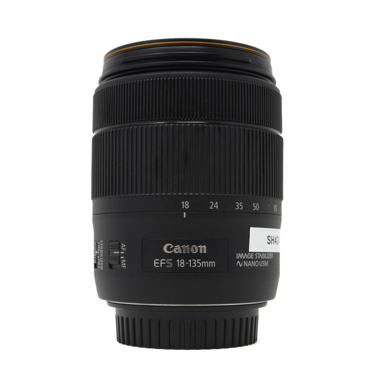 Used Canon EFS 18-135mm F3.5-5.6 IS USM Lens - Front angle 