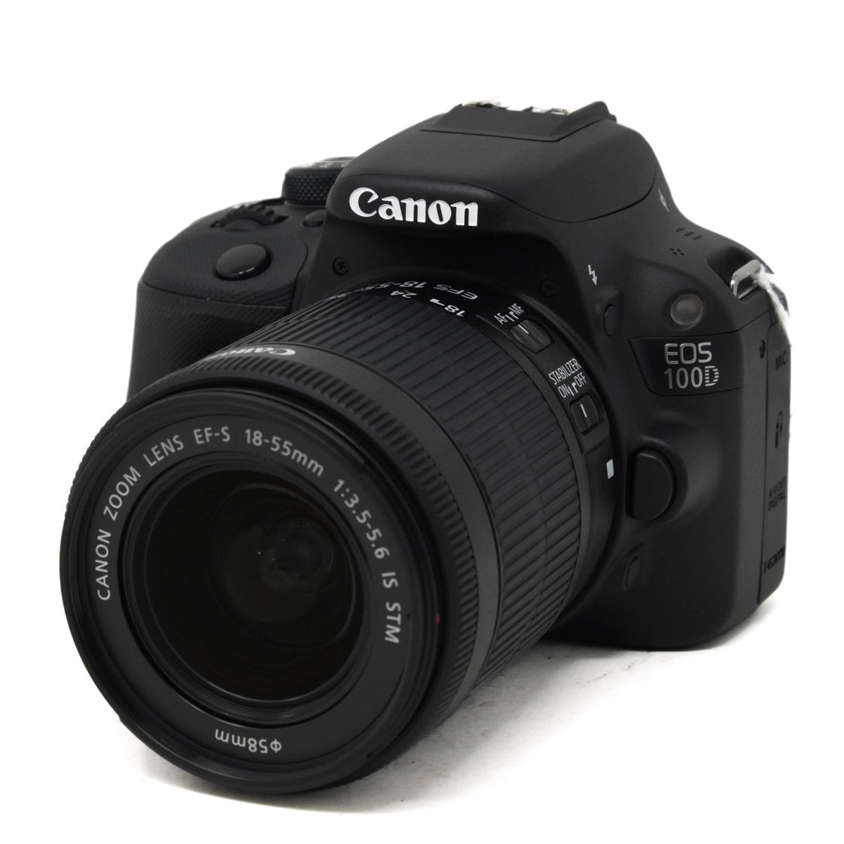 Used Canon EOS 100D DSLR Camera + 18-55mm Lens - Front angle 