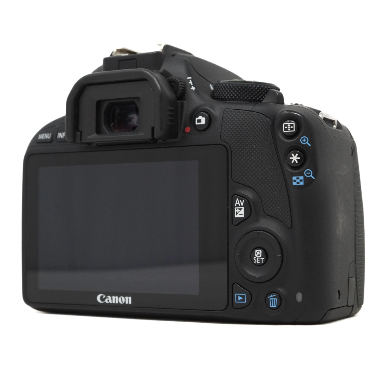 Used Canon EOS 100D DSLR Camera (Act. 908) + 18-55mm Lens - Back angle 