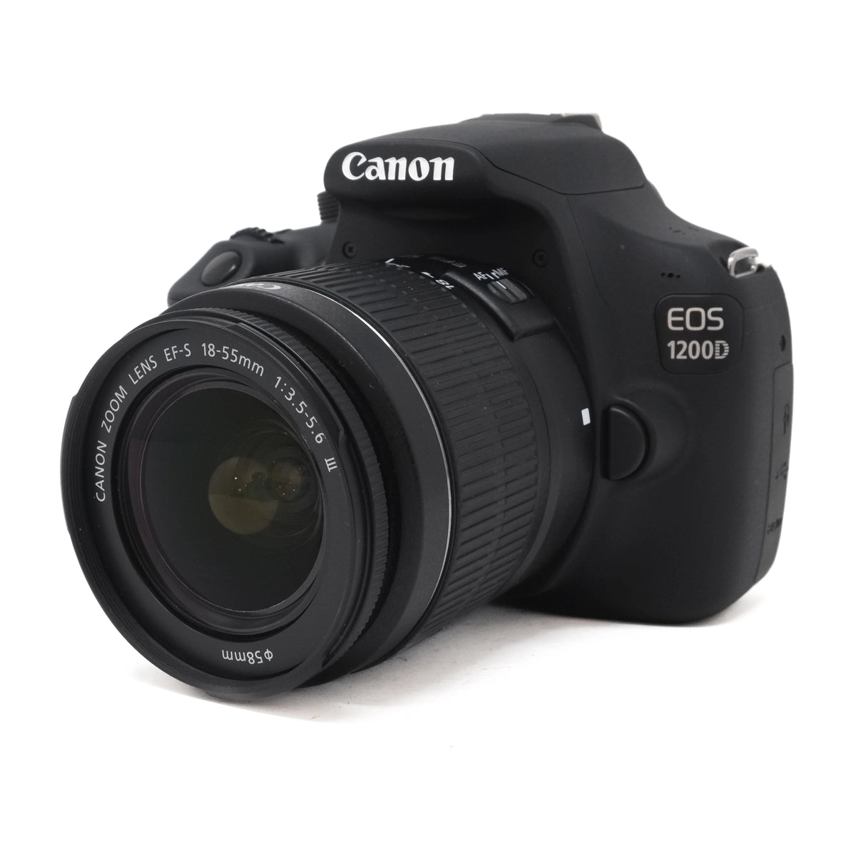 Used Canon EOS 1200D + 18-55mm Lens - Front angle 