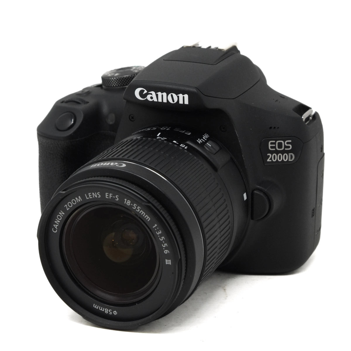 Used Canon EOS 2000D + 18-55mm Lens - Front angle 