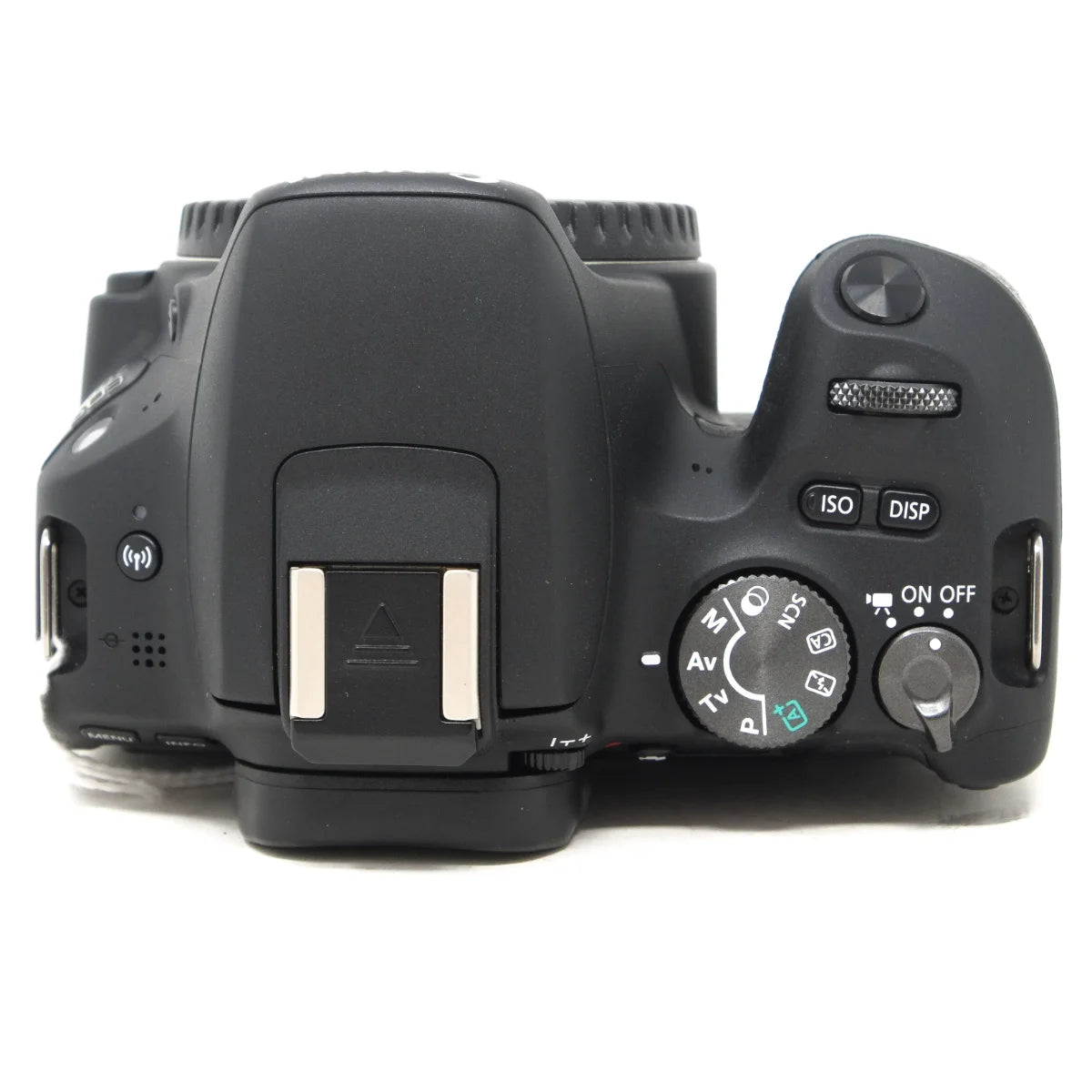 Used Canon EOS 200D DSLR camera Body - top angle 