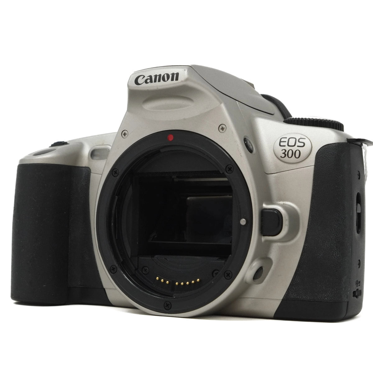 Used Canon EOS 300 35mm Film Camera - Front angle without body cap 