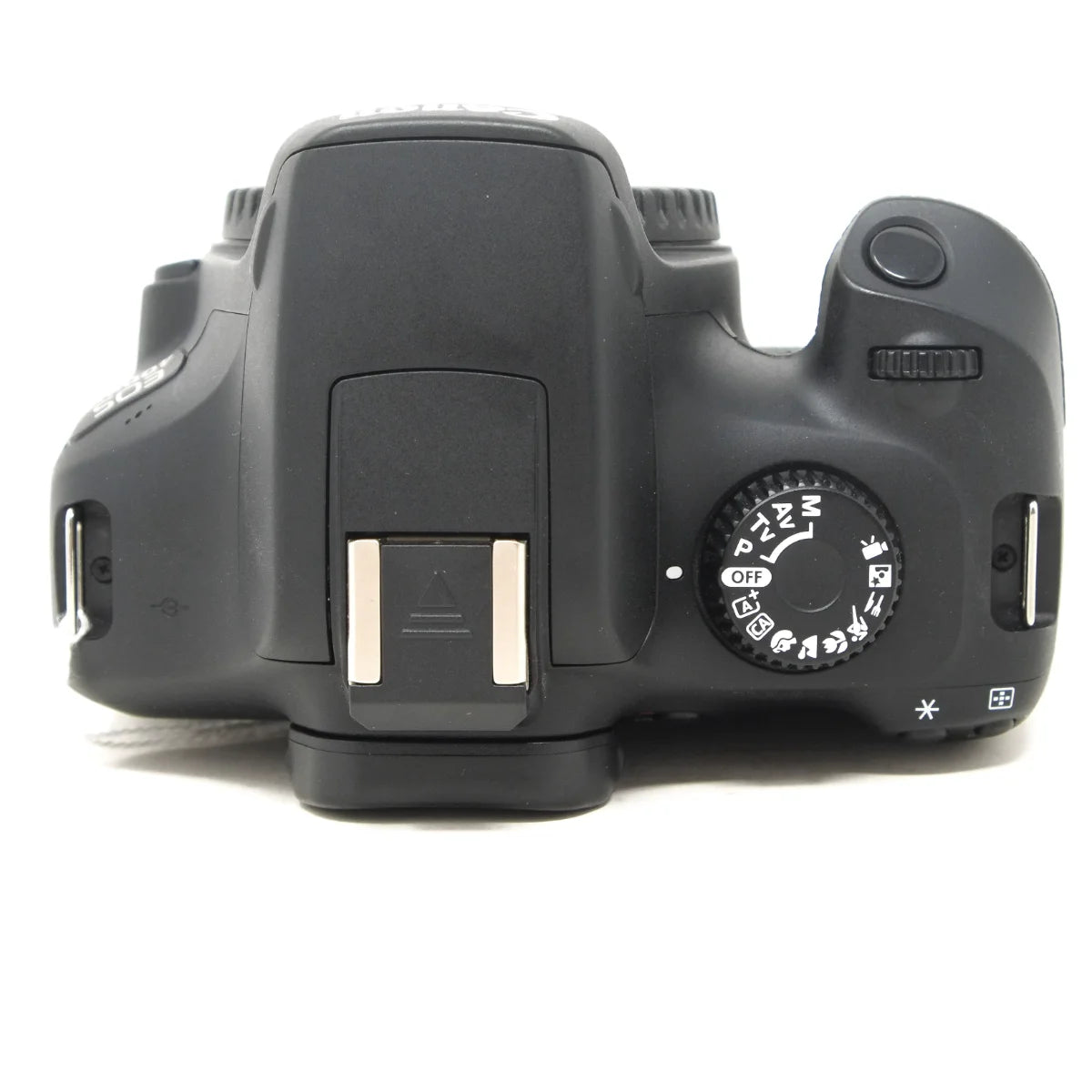 Used Canon EOS 4000D DSLR camera - top angle 