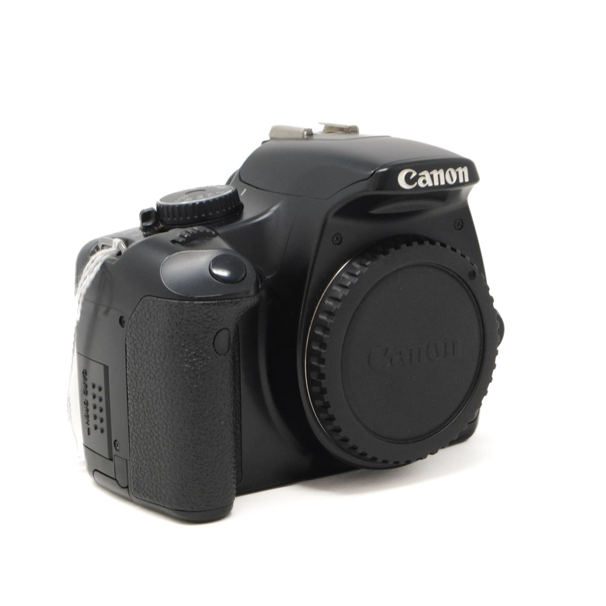 Canon camera body on a white background