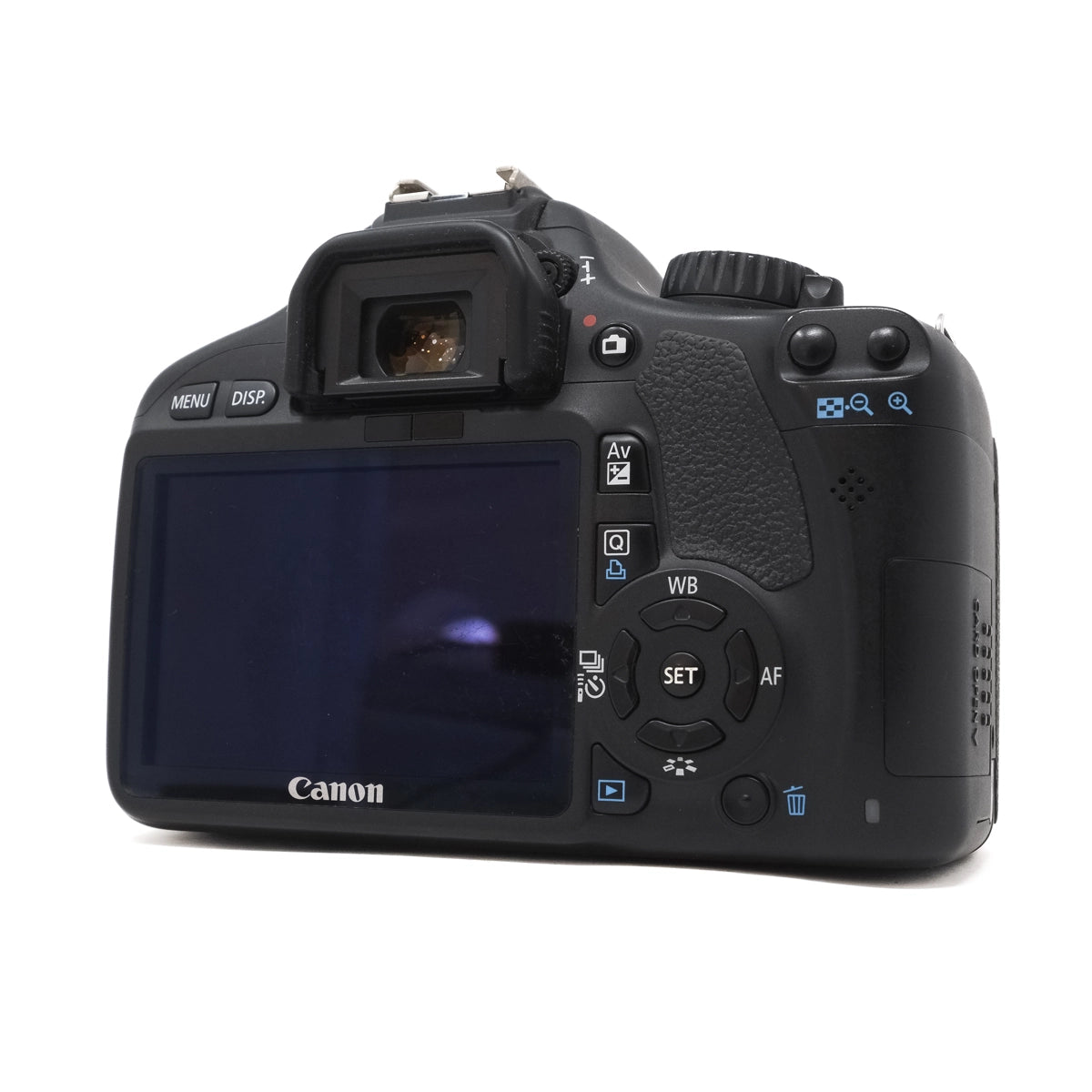 Used Canon EOS 550D + 18-55mm Lens - Back angle