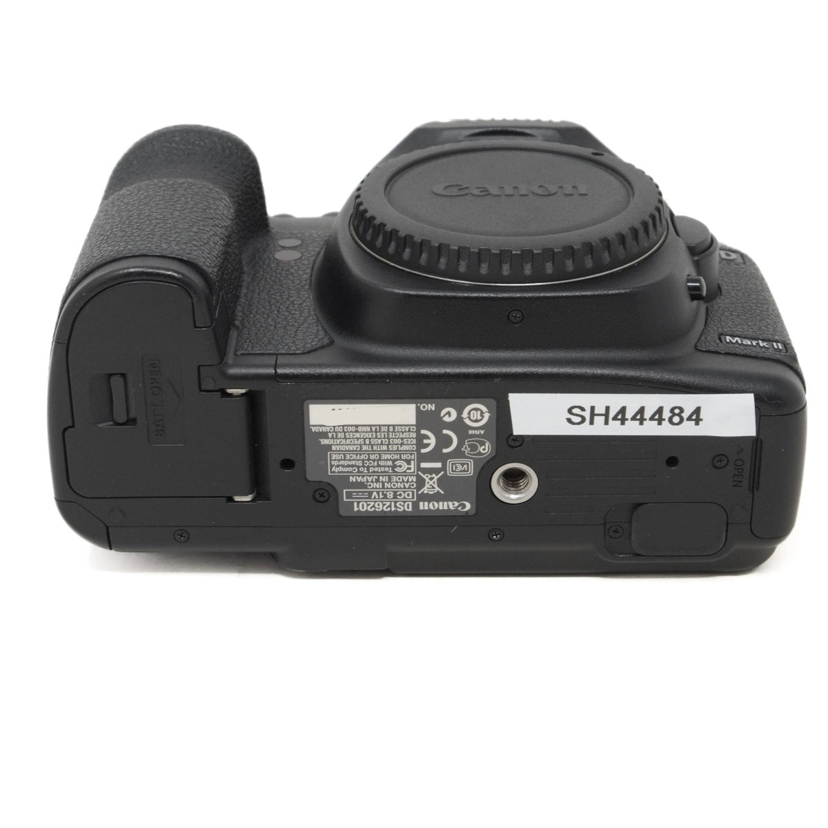 Used Canon EOS 5D Mark II DSLR camera - bottom angle 