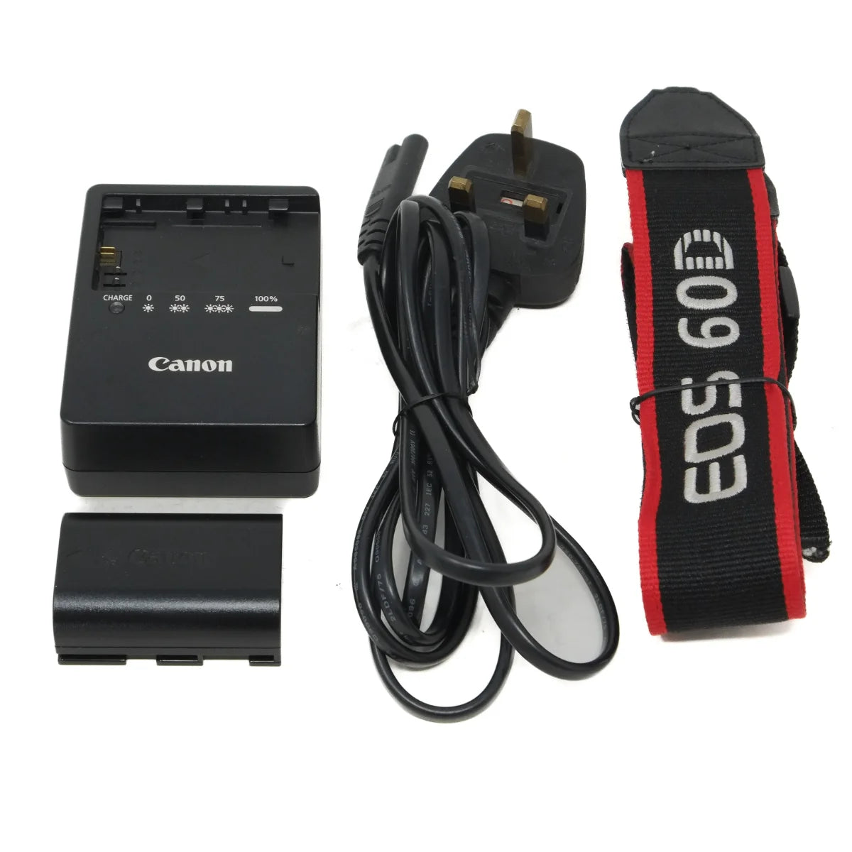 Used Canon EOS 60D DSLR camera - battery, charger and strap