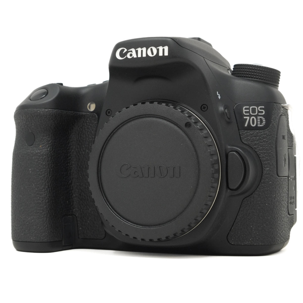 Canon EOS 70D camera body on a white background