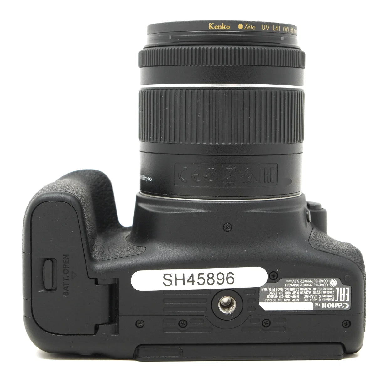 Used Canon EOS 77D + 18-55mm IS STM Lens - bottom angle 