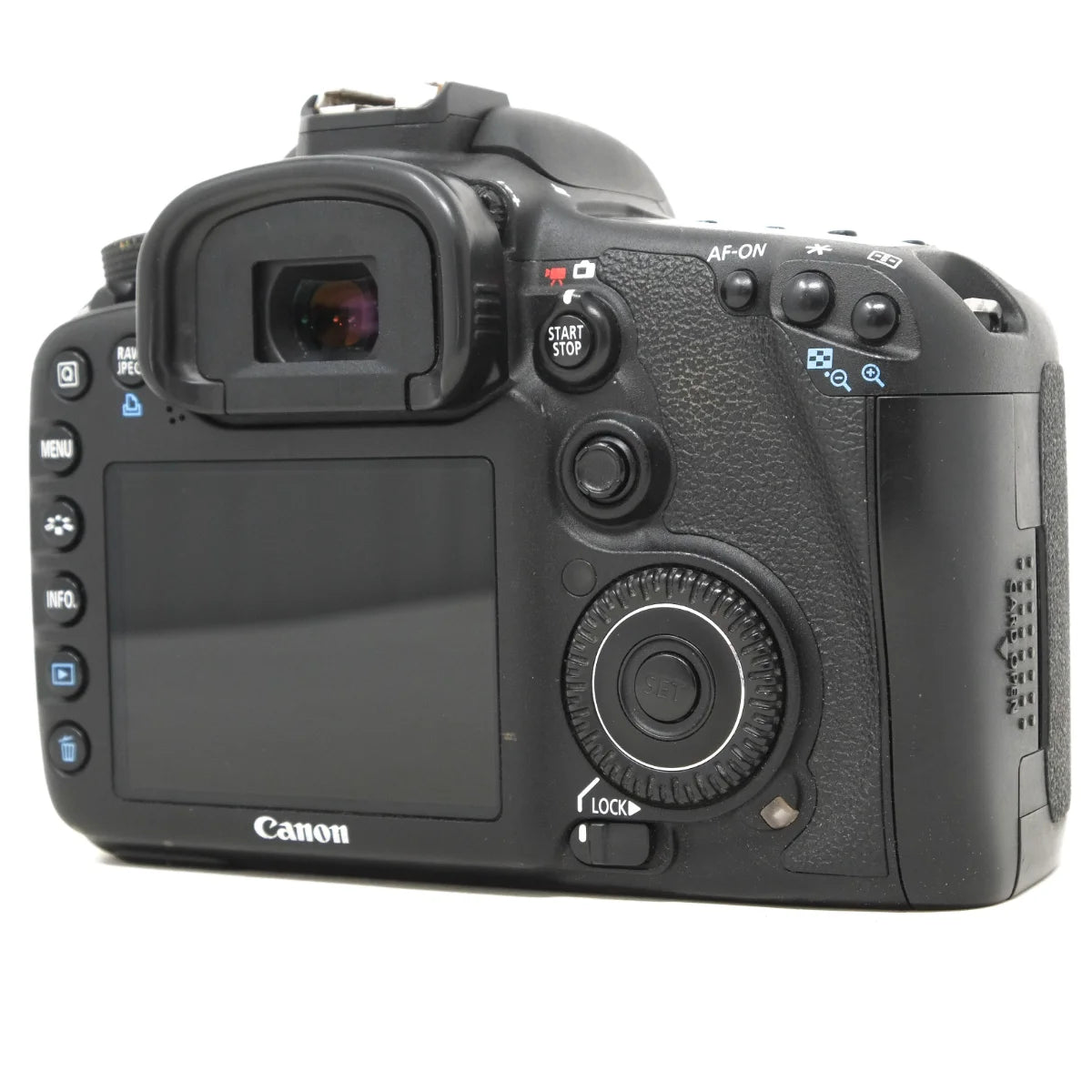 Used Canon EOS 7D DSLR Camera - back angle 