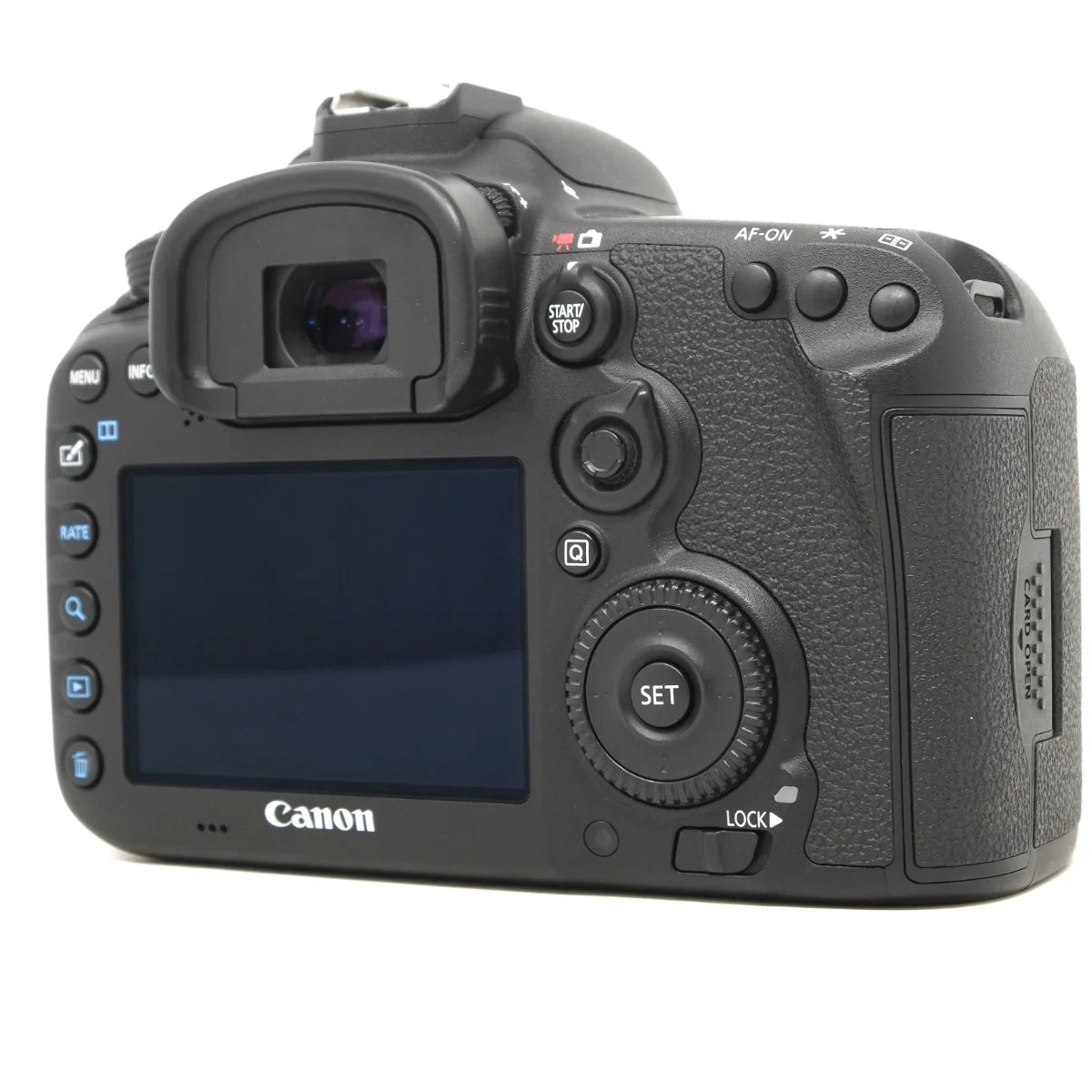 Used Canon EOS 7D Mark II DSLR - back angle 