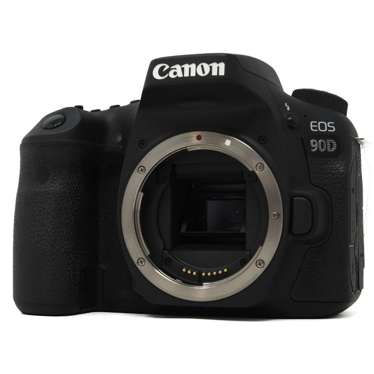 Used Canon EOS 90D DSLR Camera - Front angle without body cap