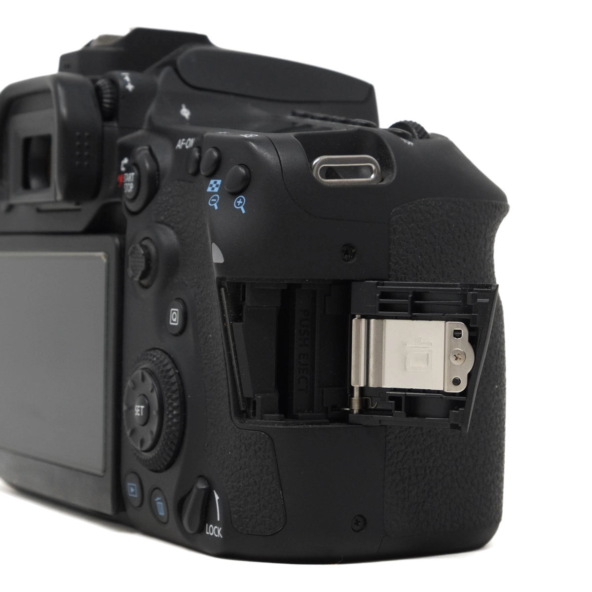 Used Canon EOS 90D DSLR Camera - Side port