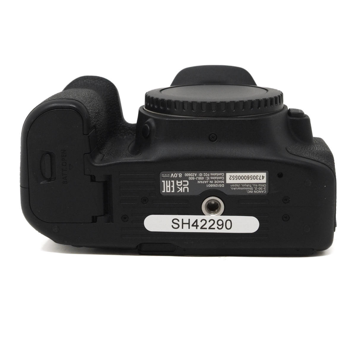 Used Canon EOS 90D DSLR Camera - Bottom angle 