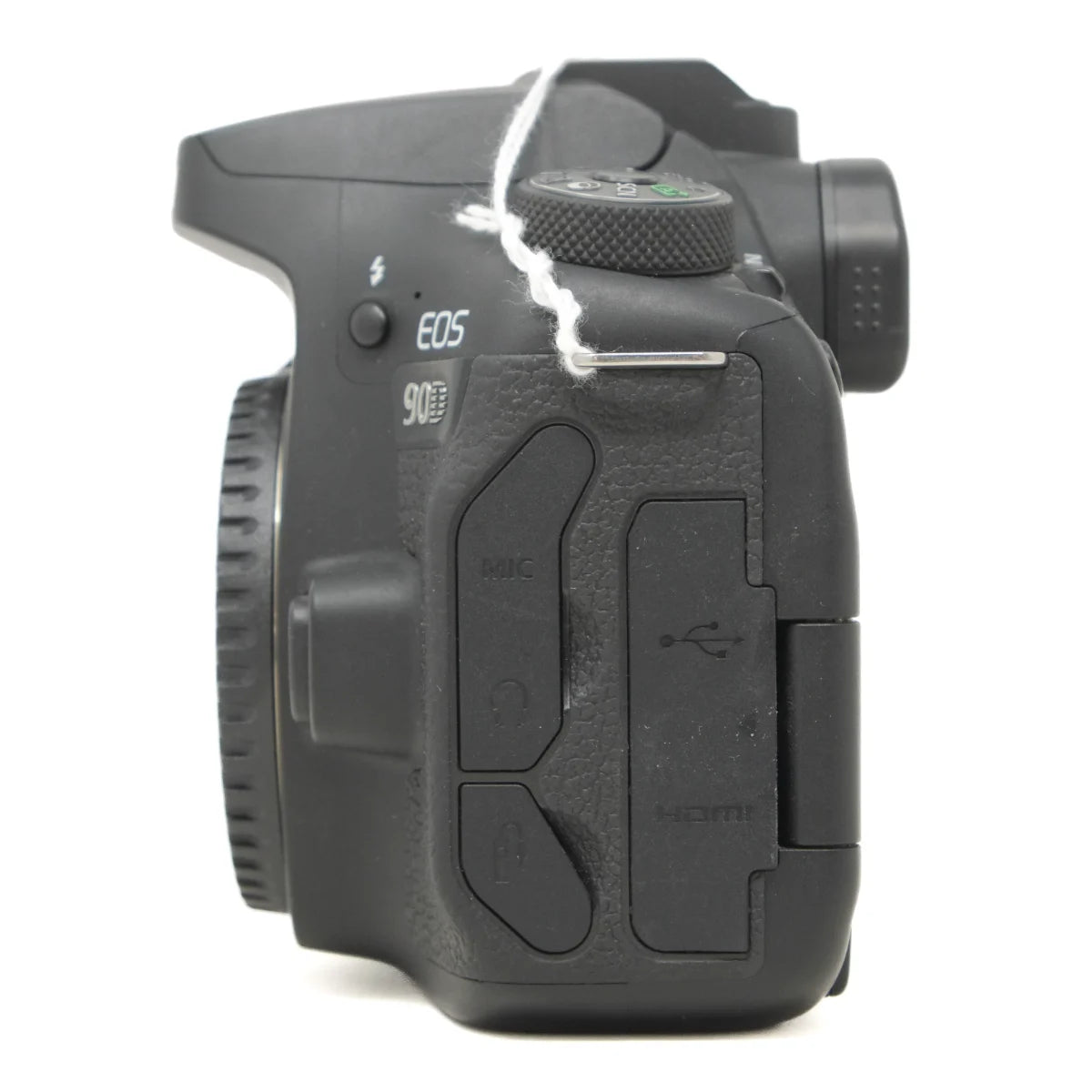 Used Canon EOS 90D DSLR Camera - side angle 