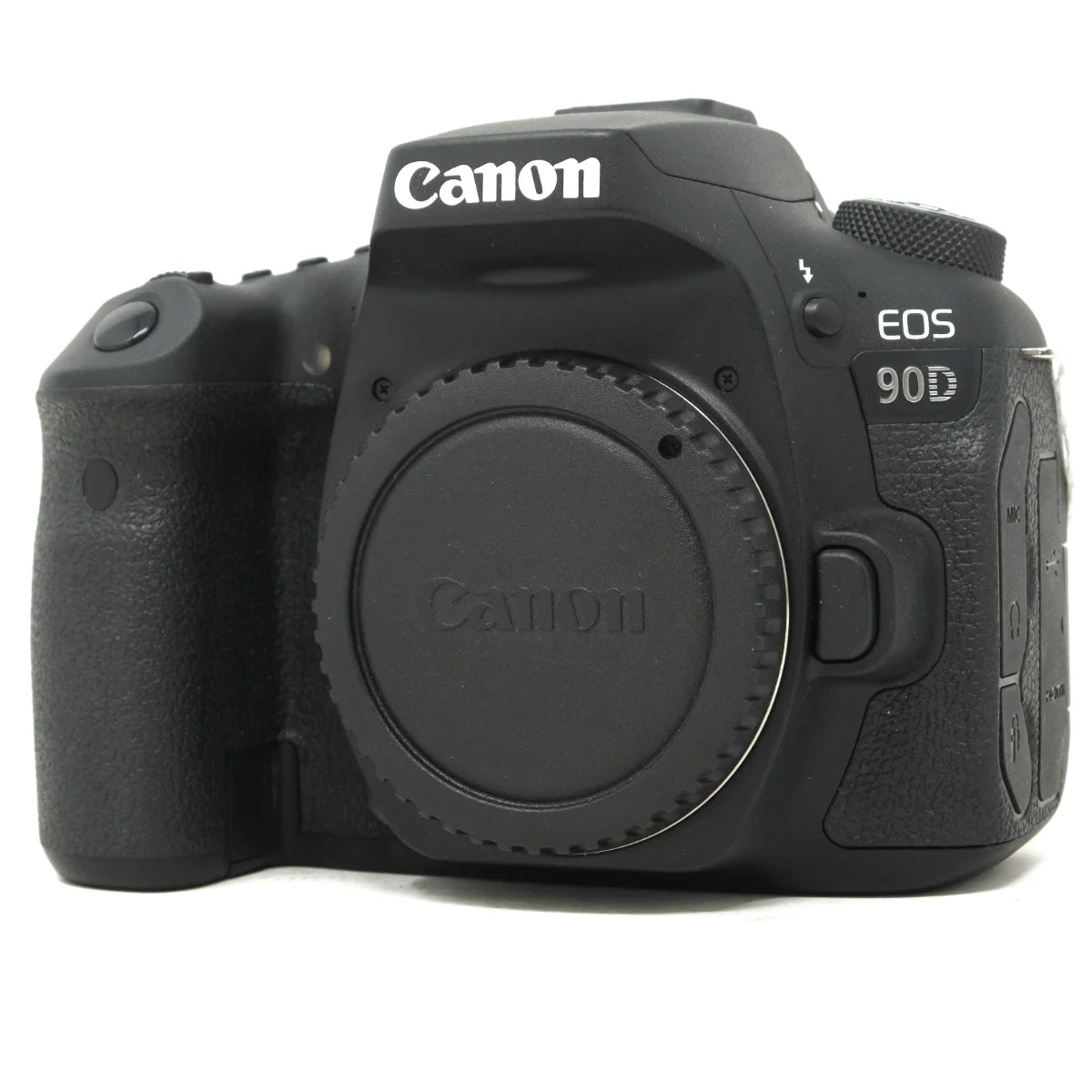 Used Canon EOS 90D DSLR camera - front angle 