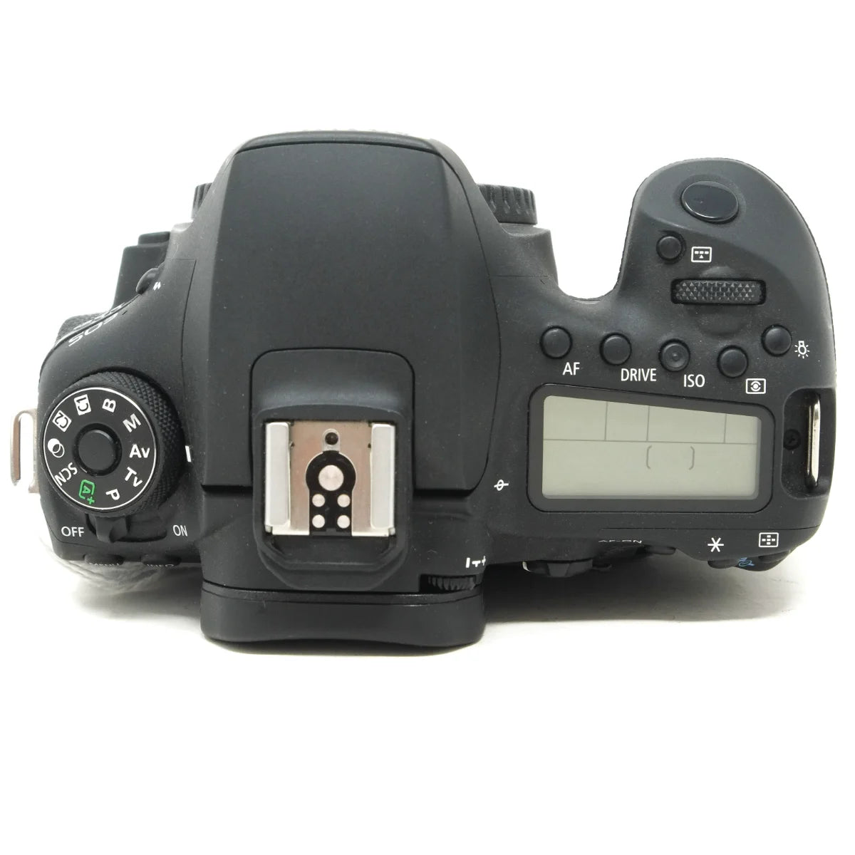 Used Canon EOS 90D DSLR camera - top angle 
