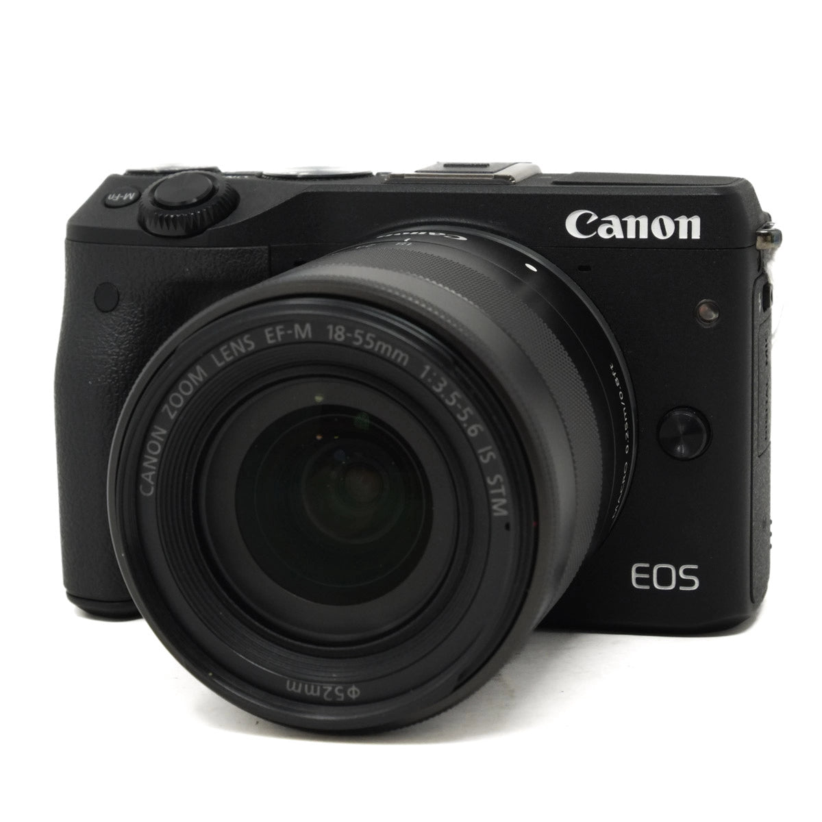 Used Canon EOS M3 Mirrorless Camera + 18-55mm Lens - Front angle 