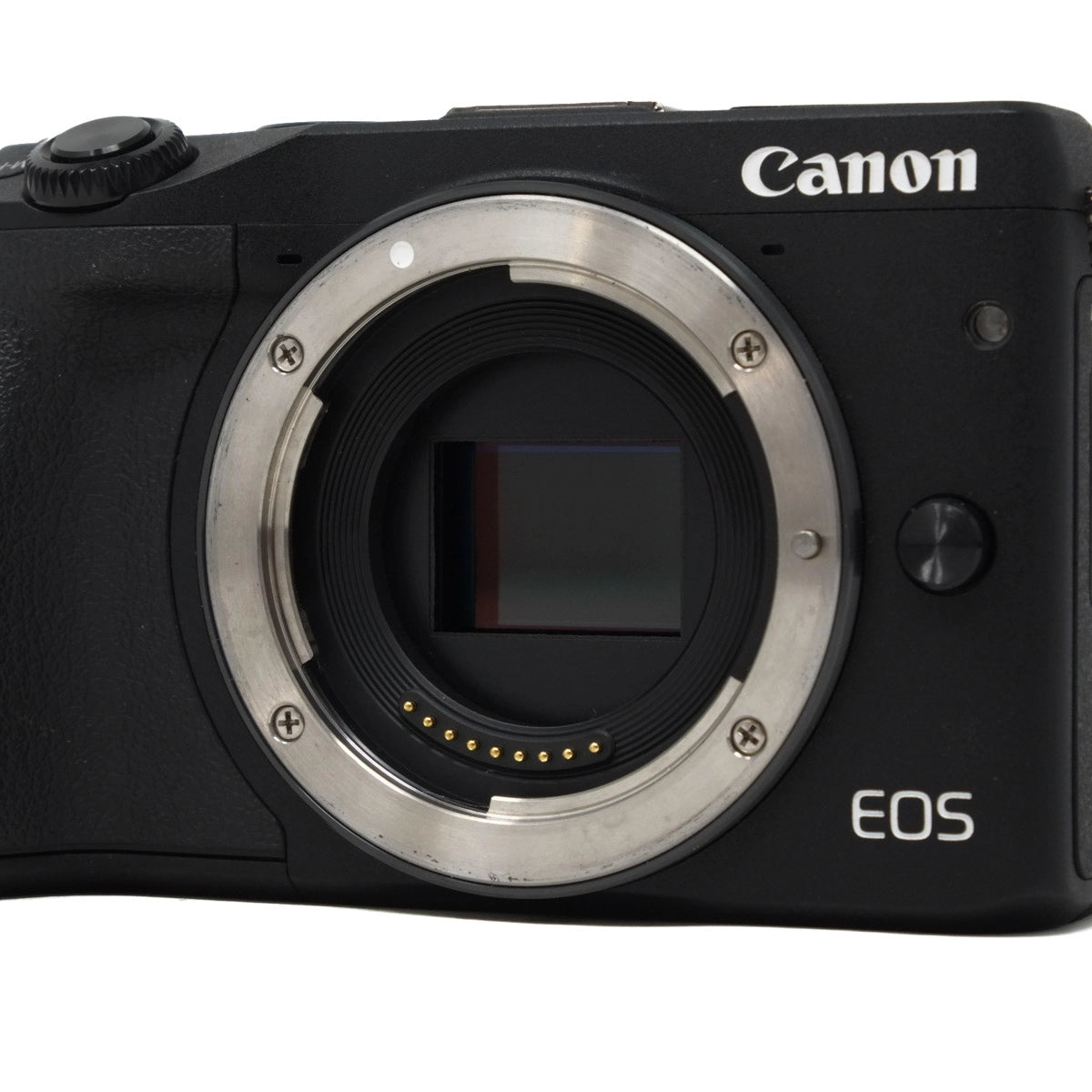 Used Canon EOS M3 Mirrorless Camera + 18-55mm Lens - Front angle without lens 