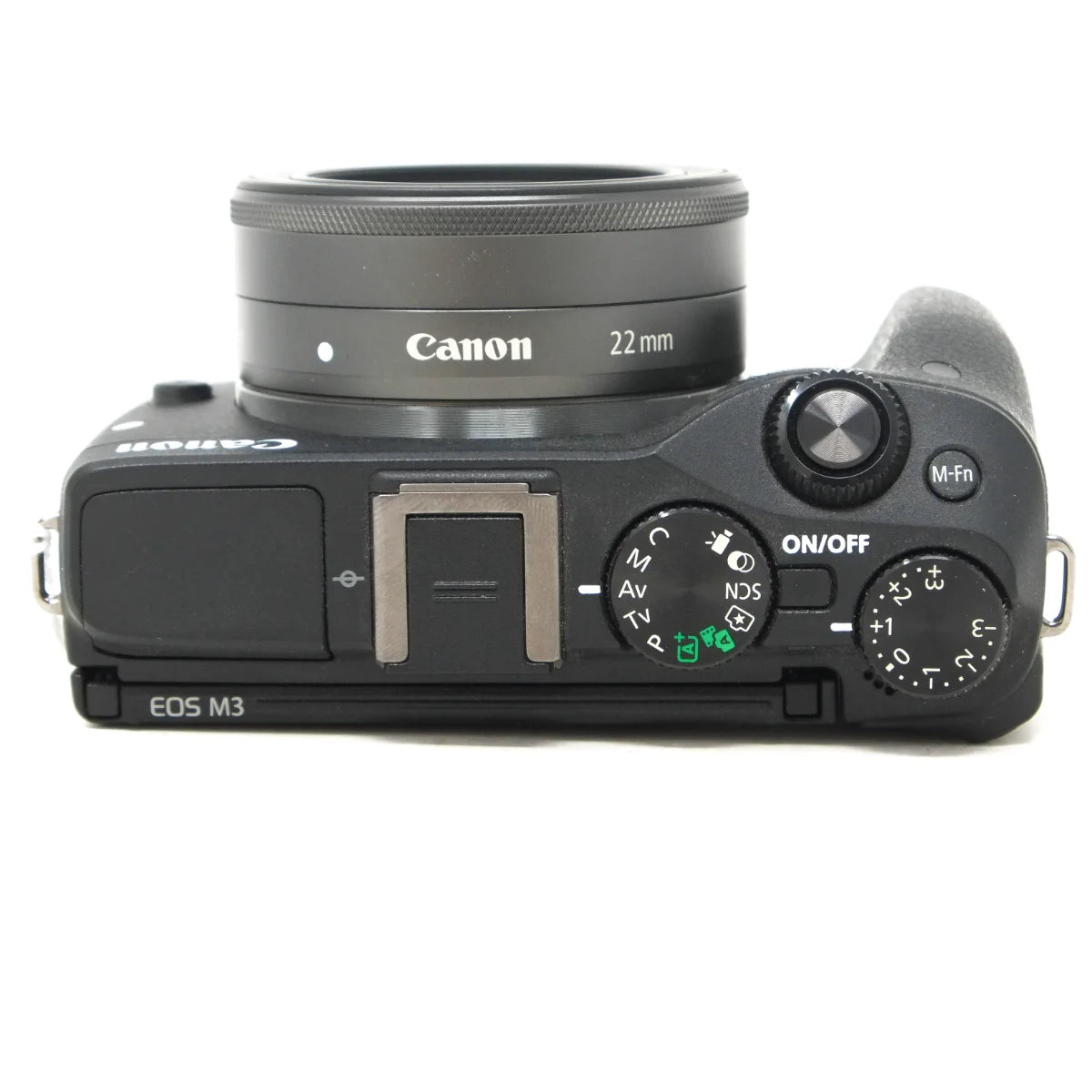 Used Canon EOS M3 Mirrorless camera - top angle 
