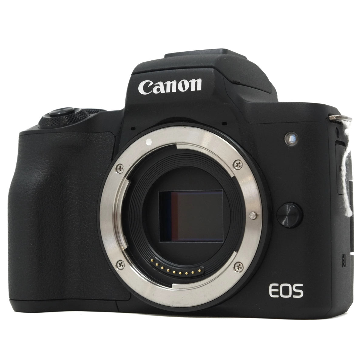 Used Canon EOS M50 Mirrorless Camera - Front angle without body cap