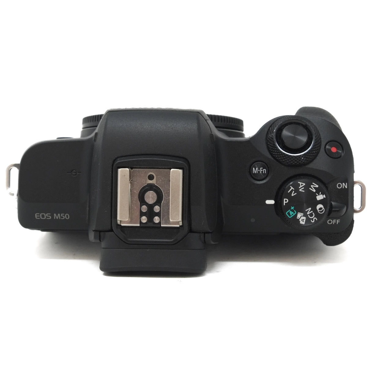 Used Canon EOS M50 Mirrorless Camera - Top angle 