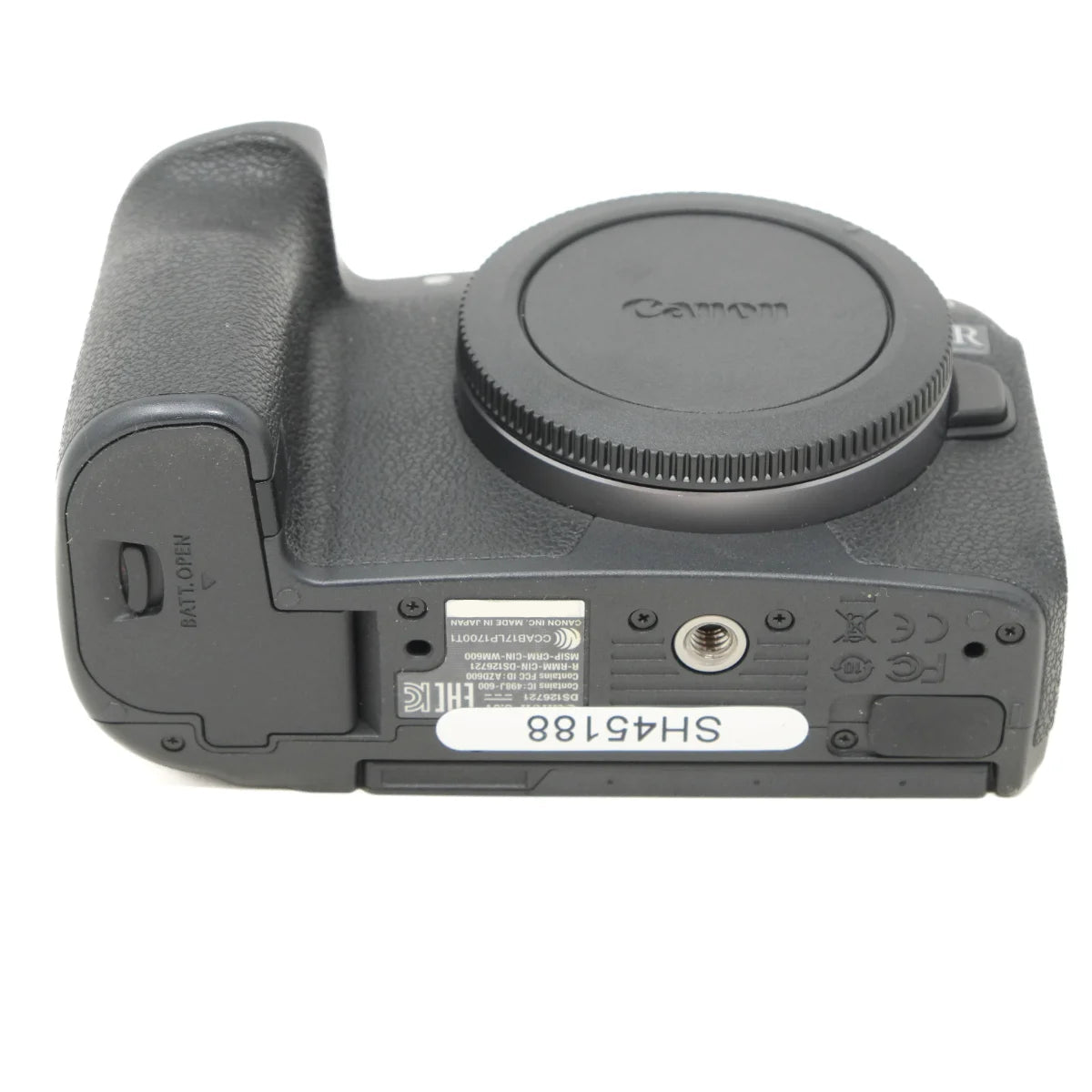 Used Canon EOS R Mirrorless Camera - bottom angle 