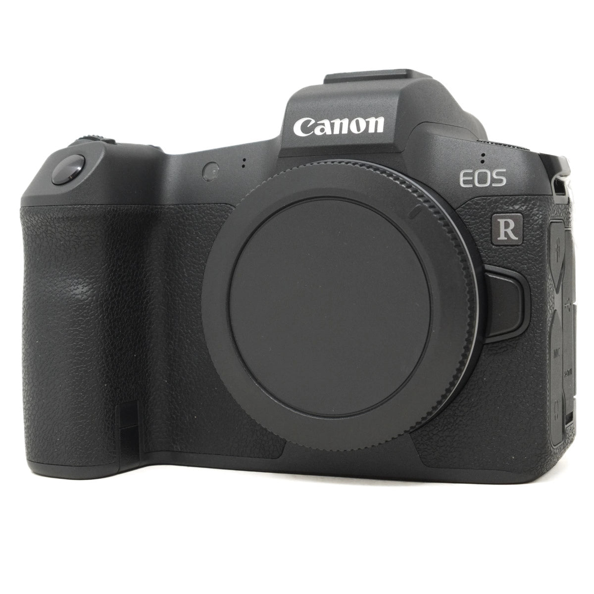 Canon EOS R camera body on a white background