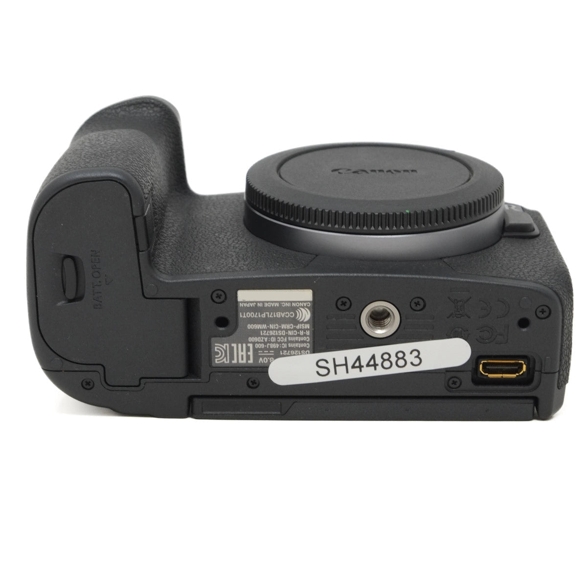 Used Canon EOS R Mirrorless camera - bottom angle 