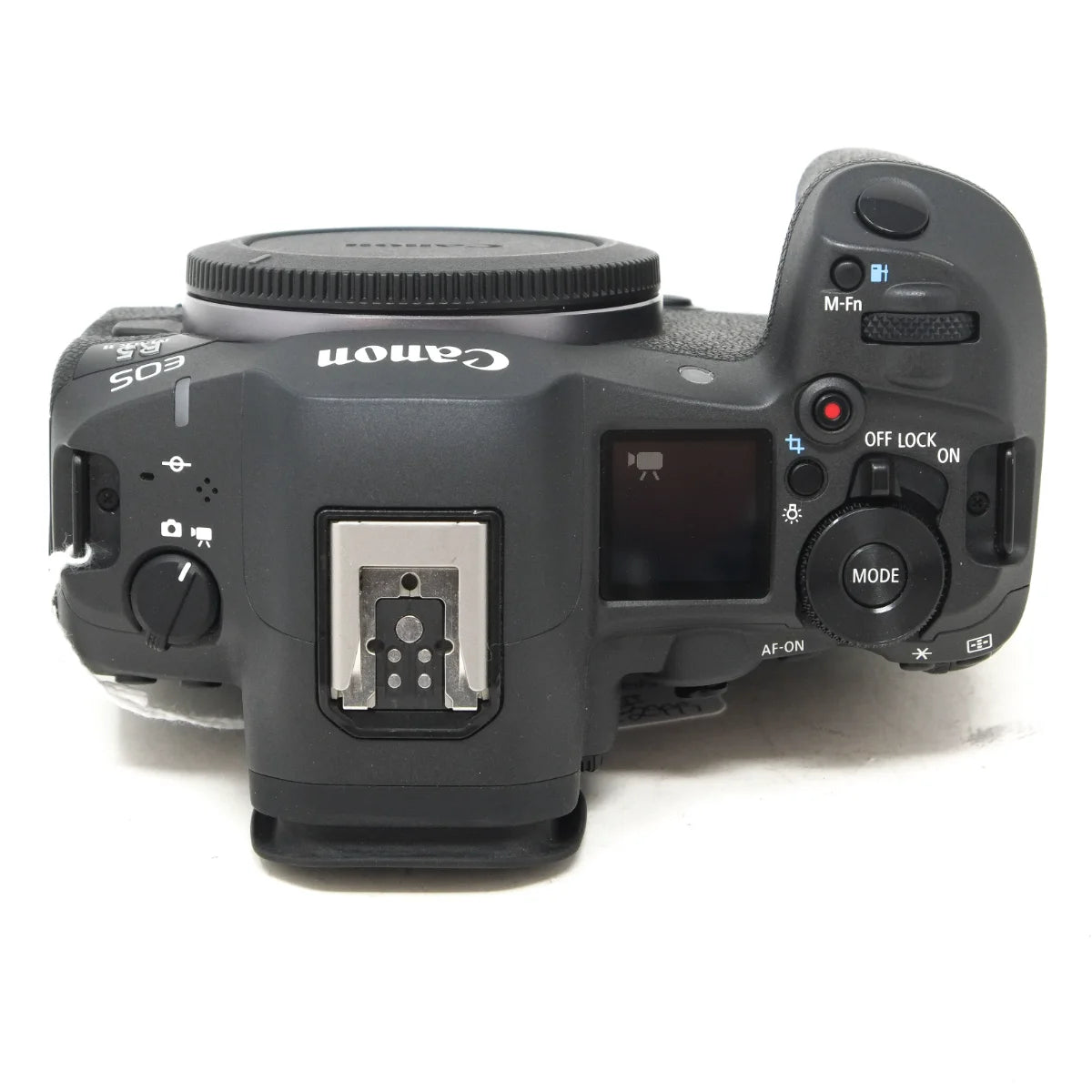 Used Canon EOS R5 II Mirrorless camera body - top angle 