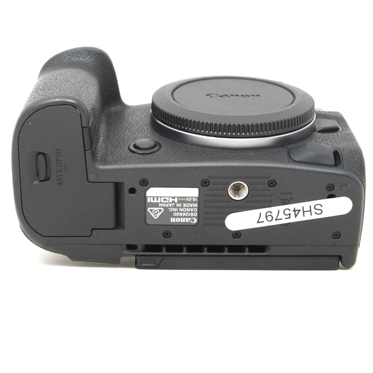 Used Canon EOS R5 II Mirrorless camera body - bottom angle 